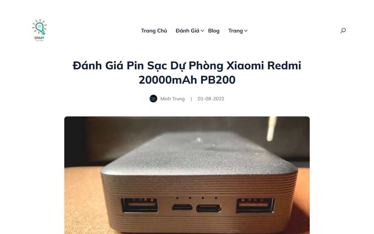 A product review page
